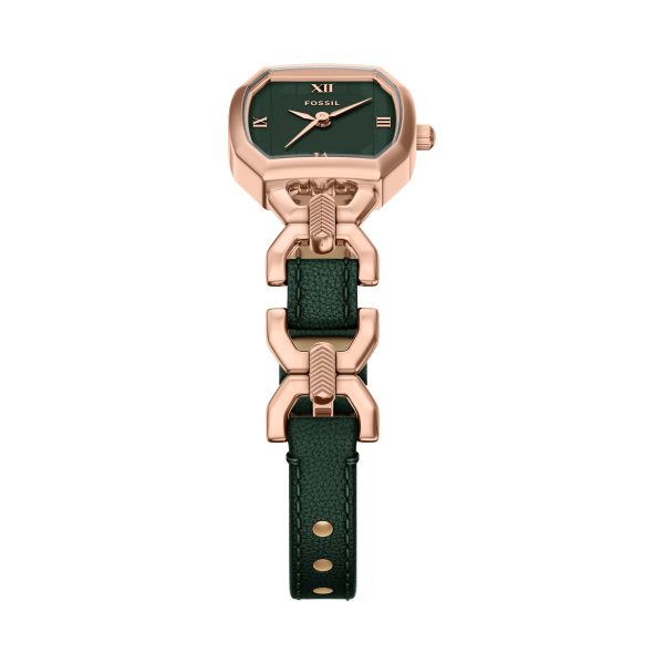 Fossil Harlow 22mm Three-Hand Leather and Stainless Steel Watch - Preorder