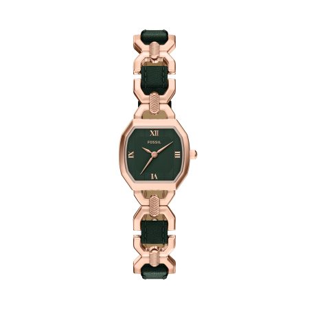 Green Rose Gold-Tone