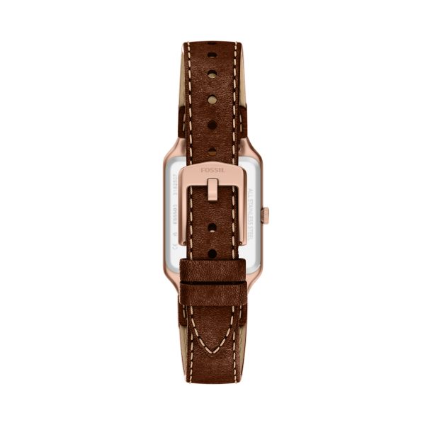Fossil Raquel 23mm Three-Hand Date Leather Watch - Preorder