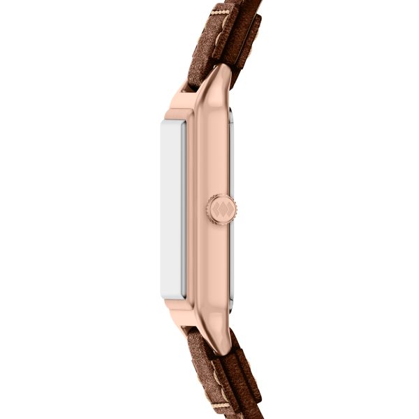 Fossil Raquel 23mm Three-Hand Date Leather Watch - Preorder