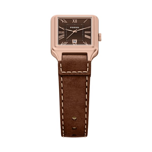 Fossil Raquel 23mm Three-Hand Date Leather Watch - Preorder