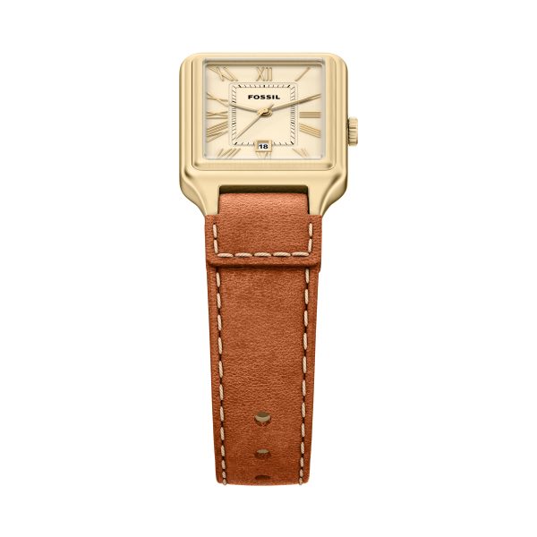 Fossil Raquel 23mm Three-Hand Date Leather Watch - Preorder
