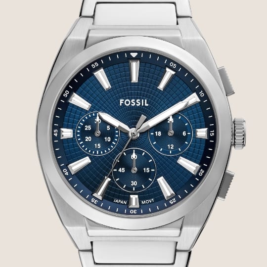 Fossil Everett Chronograph FS6104 stainless steel watch 2024