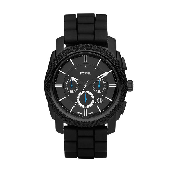 Fossil Machine 45mm Chronograph Silicone Watch - Preorder