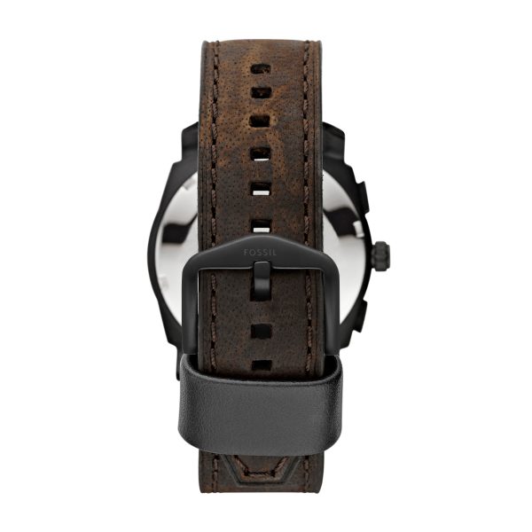 Fossil Machine 42mm Chronograph Leather Watch - Preorder