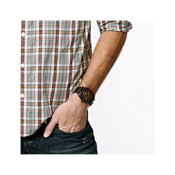 Fossil Machine 42mm Chronograph Leather Watch - Preorder