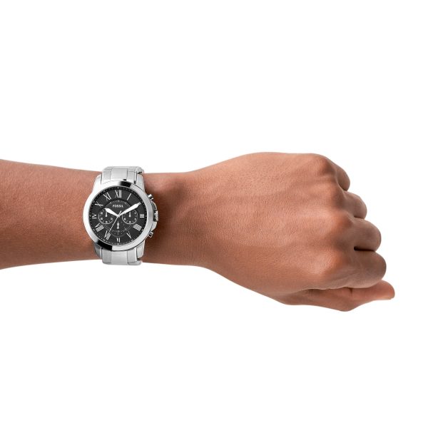 Fossil Grant 44mm Chronograph Stainless Steel Watch - Preorder