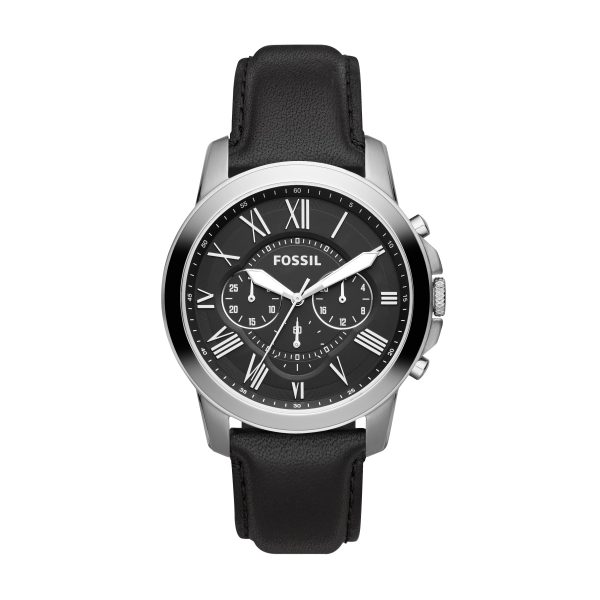 Fossil Grant 44mm Chronograph Leather Watch - Preorder