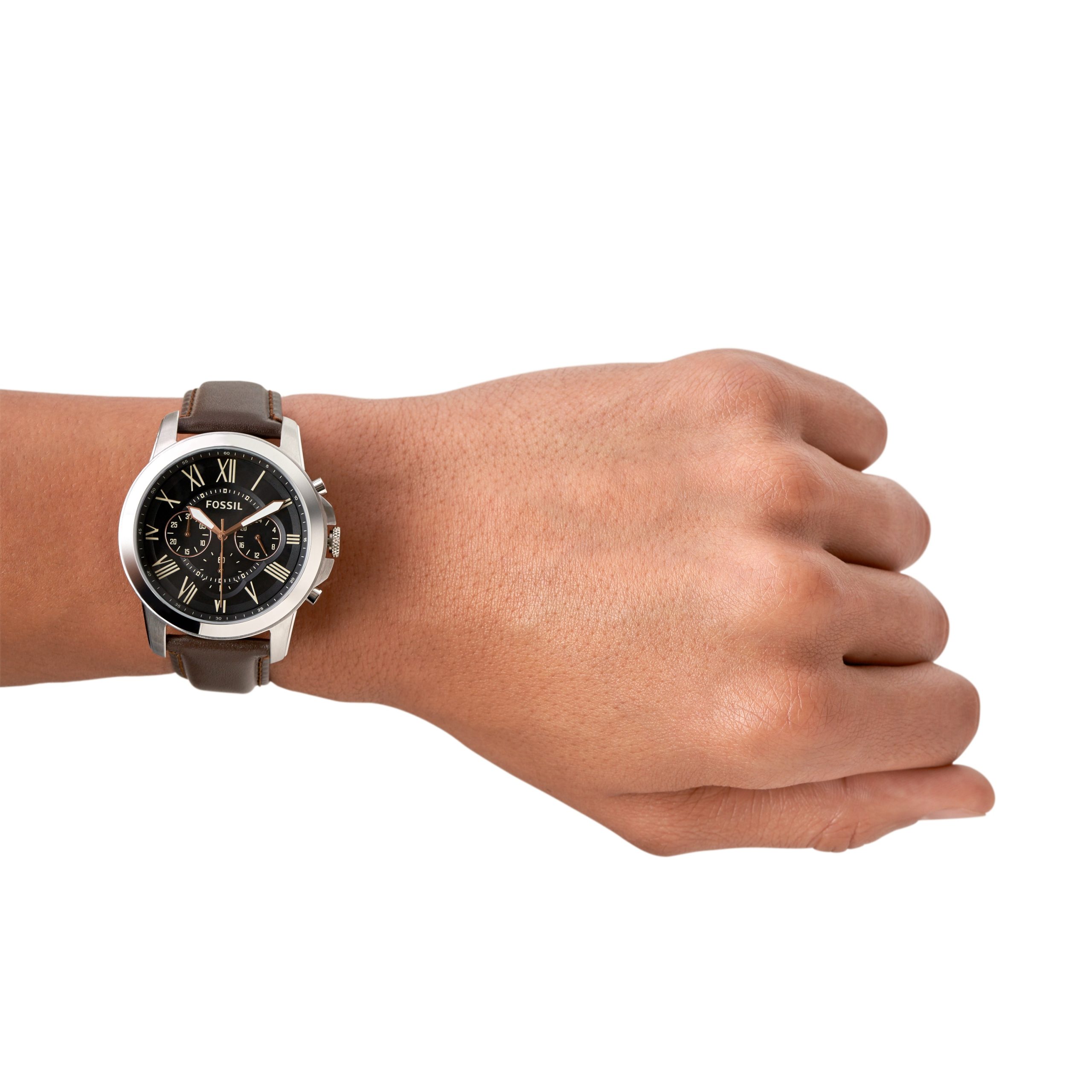 Fossil Grant 44mm Chronograph Leather Watch - Preorder - Image 15