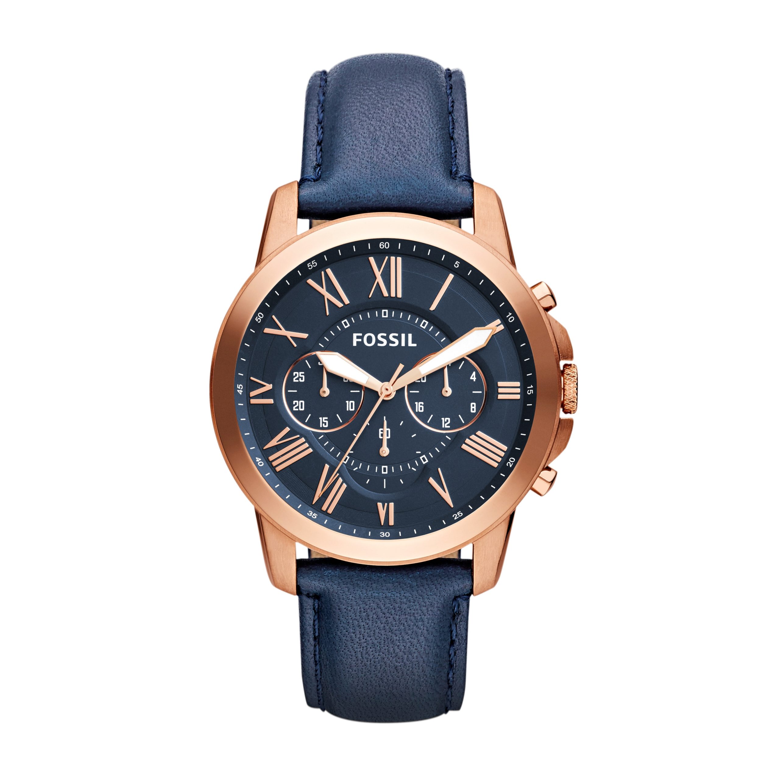 Fossil Grant 44mm Chronograph Leather Watch - Preorder - Image 5