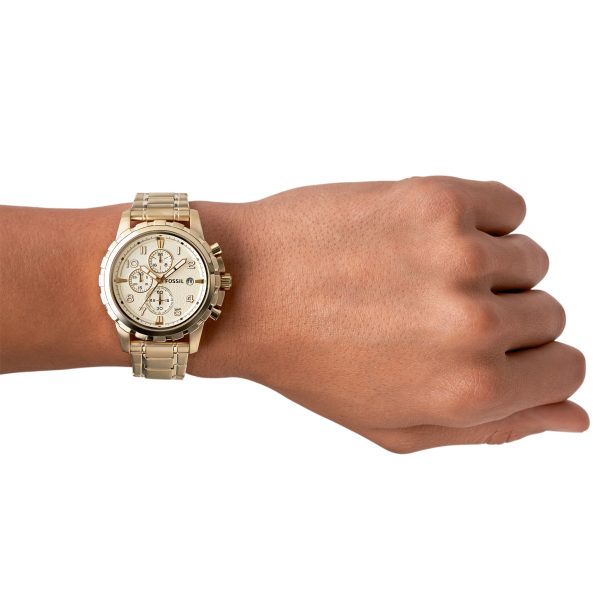 Fossil Dean 45mm Chronograph Stainless Steel Watch - Preorder