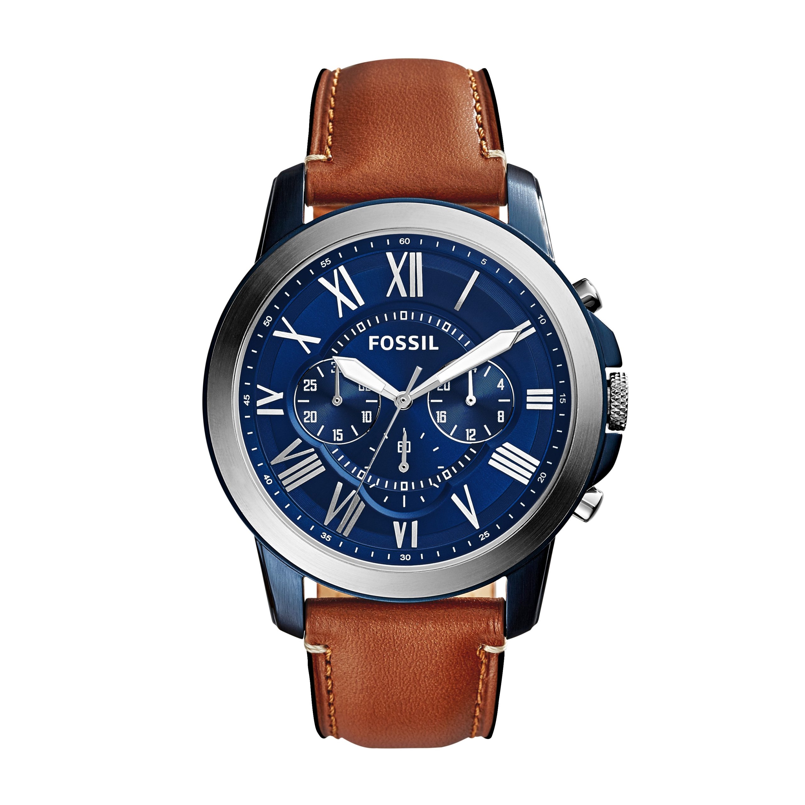 Fossil Grant 44mm Chronograph Leather Watch - Preorder - Image 28