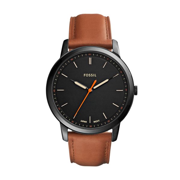 Fossil Minimalist 44mm Three-Hand Leather Watch - Preorder