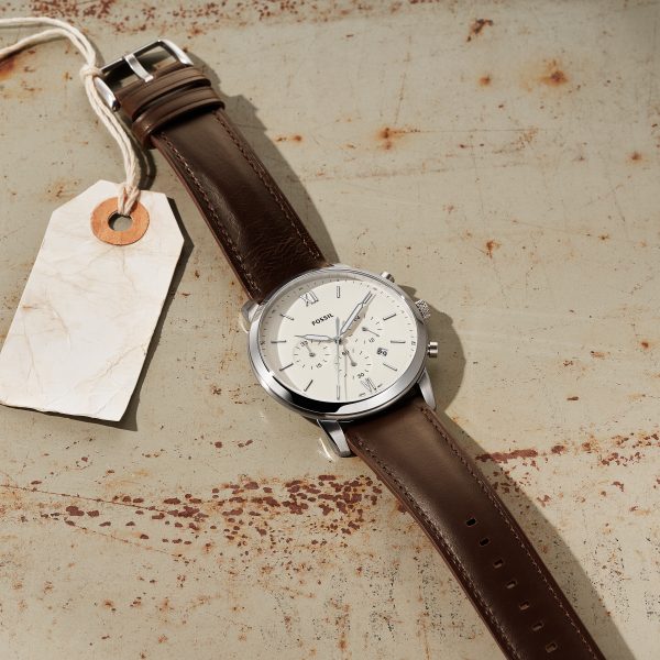 Fossil Neutra 44mm Chronograph Leather Watch - Preorder
