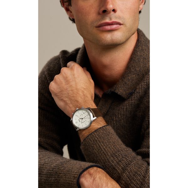 Fossil Neutra 44mm Chronograph Leather Watch - Preorder