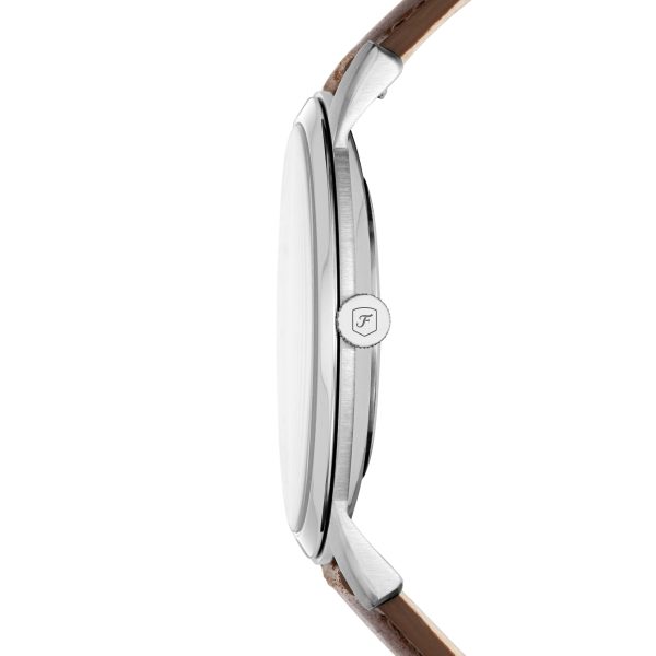 Fossil Minimalist 44mm Three-Hand Leather Watch - Preorder