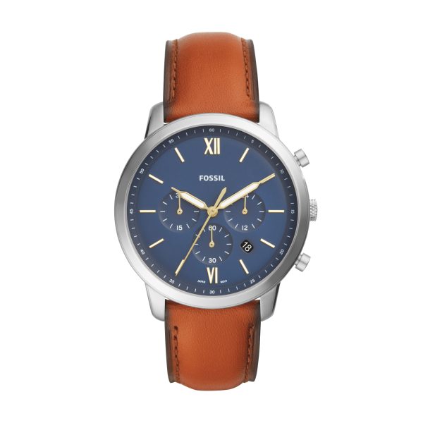 Fossil Neutra 44mm Chronograph Leather Watch - Preorder