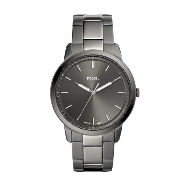 Fossil Minimalist 44mm Three-Hand Stainless Steel Watch - Preorder