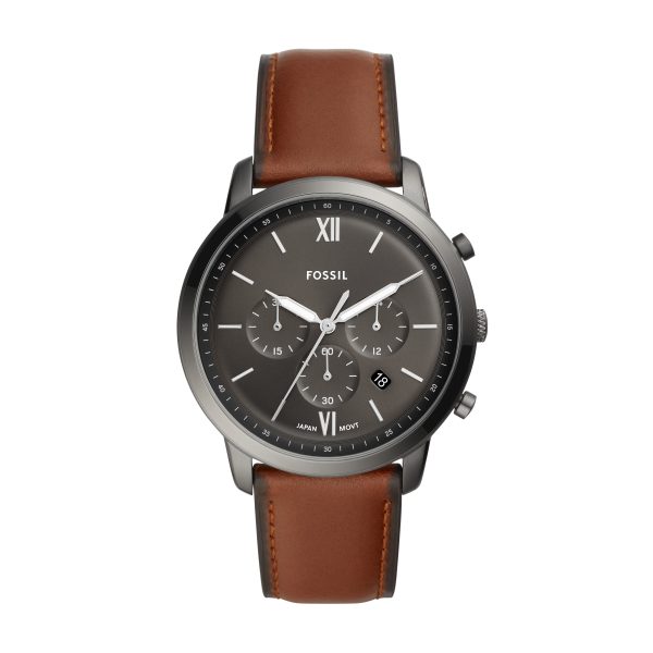 Fossil Neutra 44mm Chronograph Leather Watch - Preorder