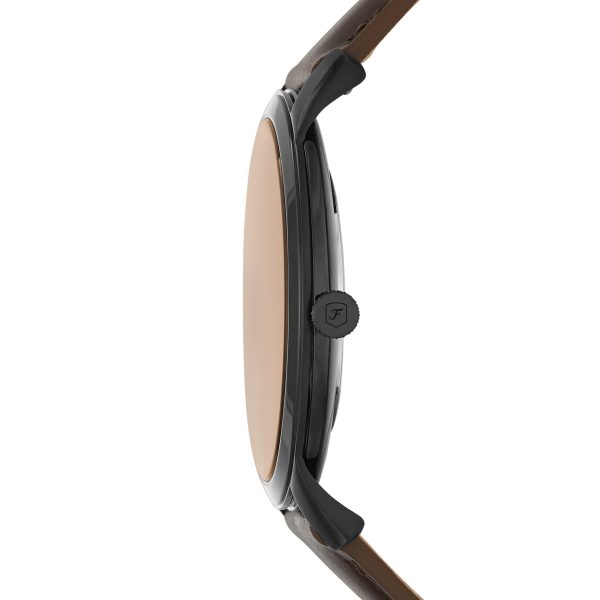 Fossil Minimalist 44mm Three-Hand Leather Watch - Preorder