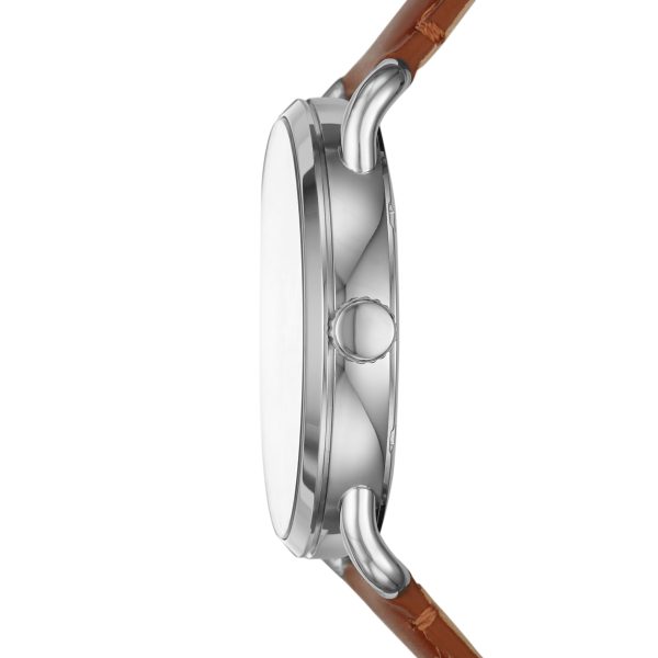 Fossil Copeland 42mm Three-Hand Leather Watch - Preorder