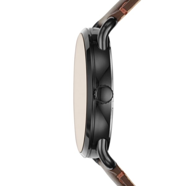 Fossil Copeland 42mm Three-Hand Leather Watch - Preorder