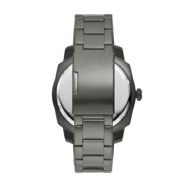 Fossil Machine 49mm Three-Hand Date Stainless Steel Watch - Preorder
