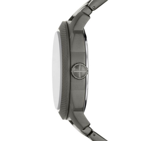 Fossil Machine 49mm Three-Hand Date Stainless Steel Watch - Preorder