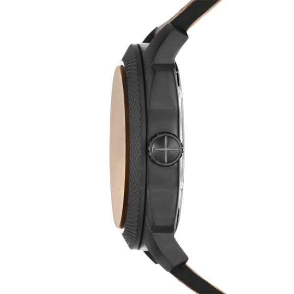 Fossil Machine 49mm Three-Hand Date LiteHide™ Leather Watch - Preorder