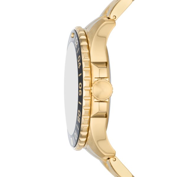 Fossil GMT 46mm Stainless Steel Watch - Preorder