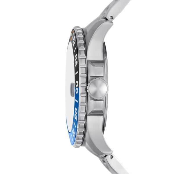 Fossil GMT 46mm Stainless Steel Watch - Preorder
