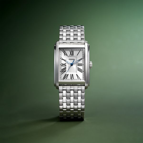 Fossil Carraway 30mm Three-Hand Stainless Steel Watch - Preorder