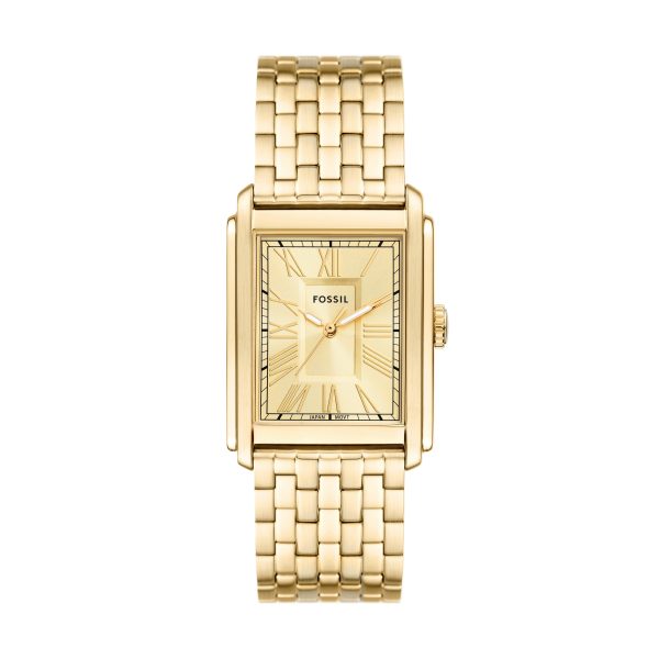 Fossil Carraway 30mm Three-Hand Stainless Steel Watch - Preorder