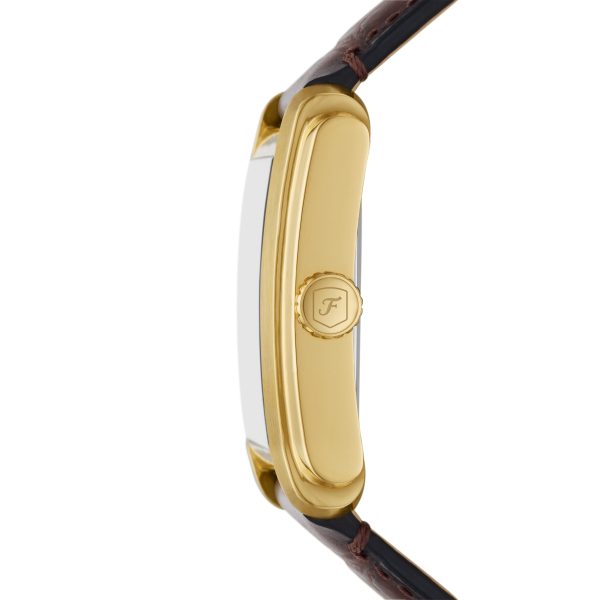 Fossil Carraway 30mm Three-Hand Croco Leather Watch - Preorder