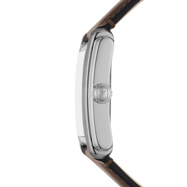 Fossil Carraway 30mm Three-Hand Leather Watch - Preorder