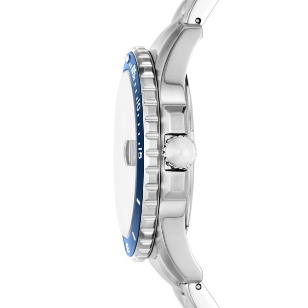 Fossil Dive 42mm Three-Hand Date Stainless Steel Watch - Preorder
