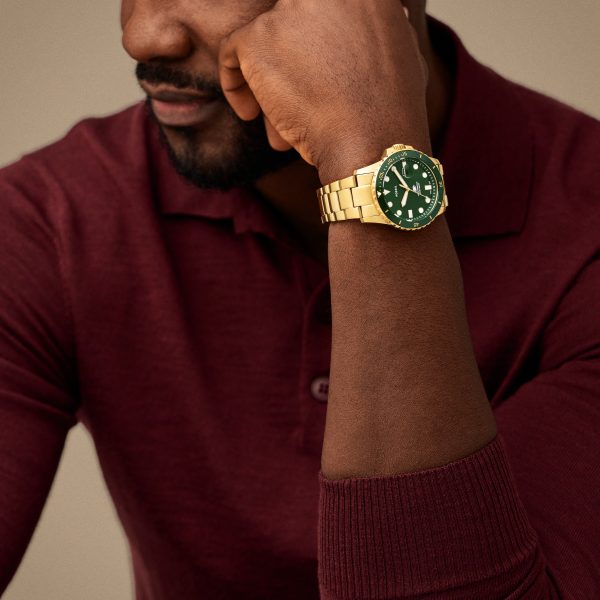 Fossil Dive 42mm Three-Hand Date Stainless Steel Watch - Preorder