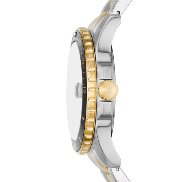 Fossil Dive 42mm Three-Hand Date Stainless Steel Watch - Preorder