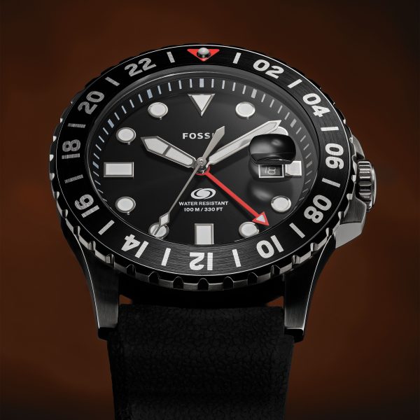 Fossil GMT 46mm Silicone Watch - Preorder