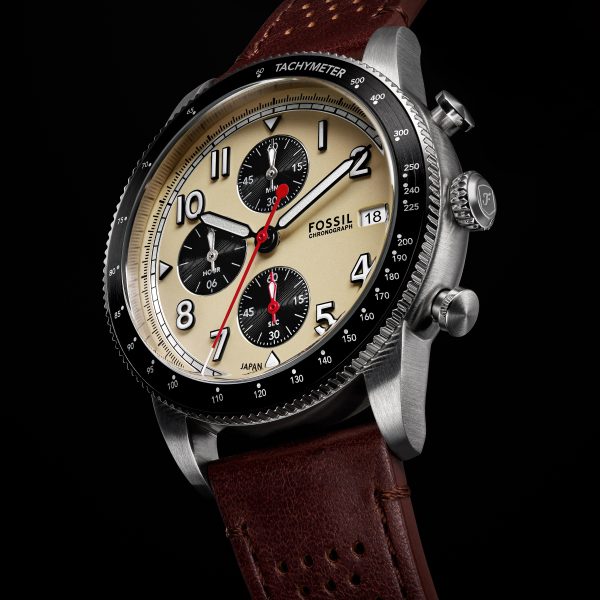 Fossil Sport Tourer 42mm Chronograph Leather Watch - Preorder