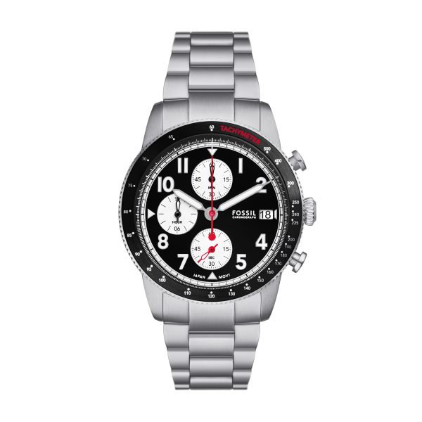 Fossil Sport Tourer 42mm Chronograph Stainless Steel Watch - Preorder
