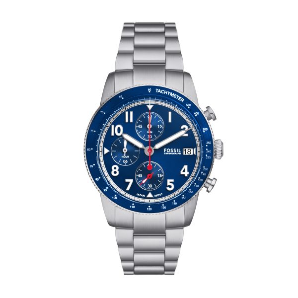 Fossil Sport Tourer 42mm Chronograph Stainless Steel Watch - Preorder