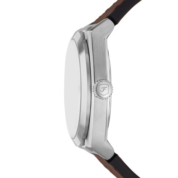 Fossil Everett 42mm Three-Hand Date Leather Watch - Preorder