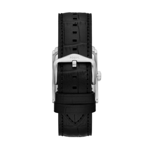 Fossil Carraway 30mm Three-Hand Croco Leather Watch - Preorder