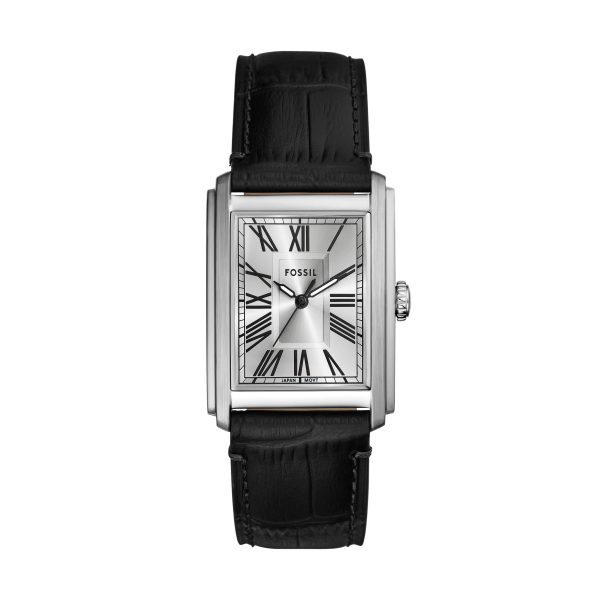Fossil Carraway 30mm Three-Hand Croco Leather Watch - Preorder