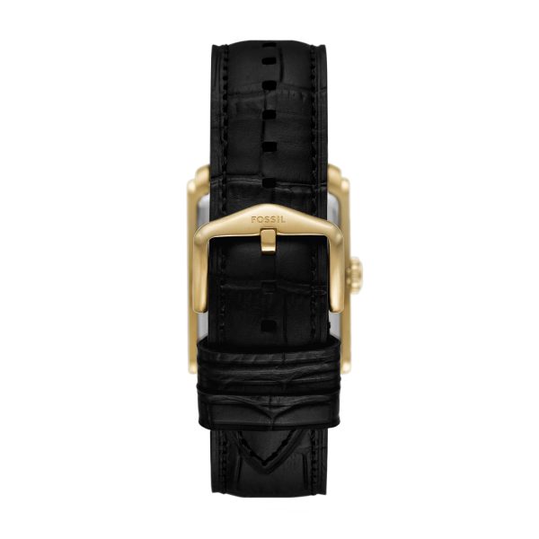 Fossil Carraway 30mm Three-Hand Croco Leather Watch - Preorder