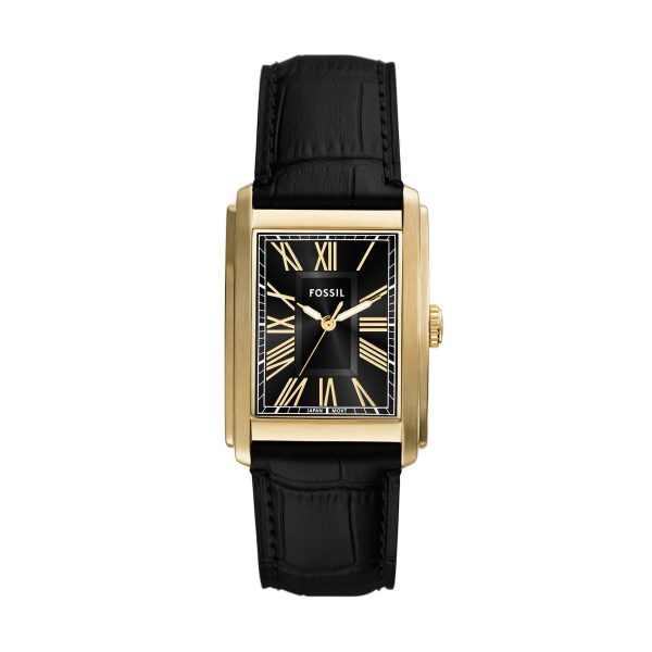 Fossil Carraway 30mm Three-Hand Croco Leather Watch - Preorder
