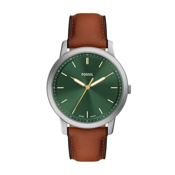 Fossil Minimalist 44mm Three-Hand Leather Watch - Preorder