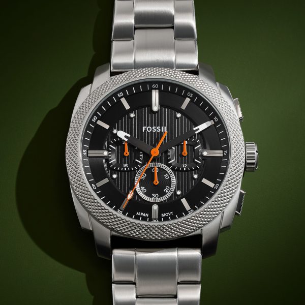 Fossil Machine 44mm Chronograph Stainless Steel Watch - Preorder