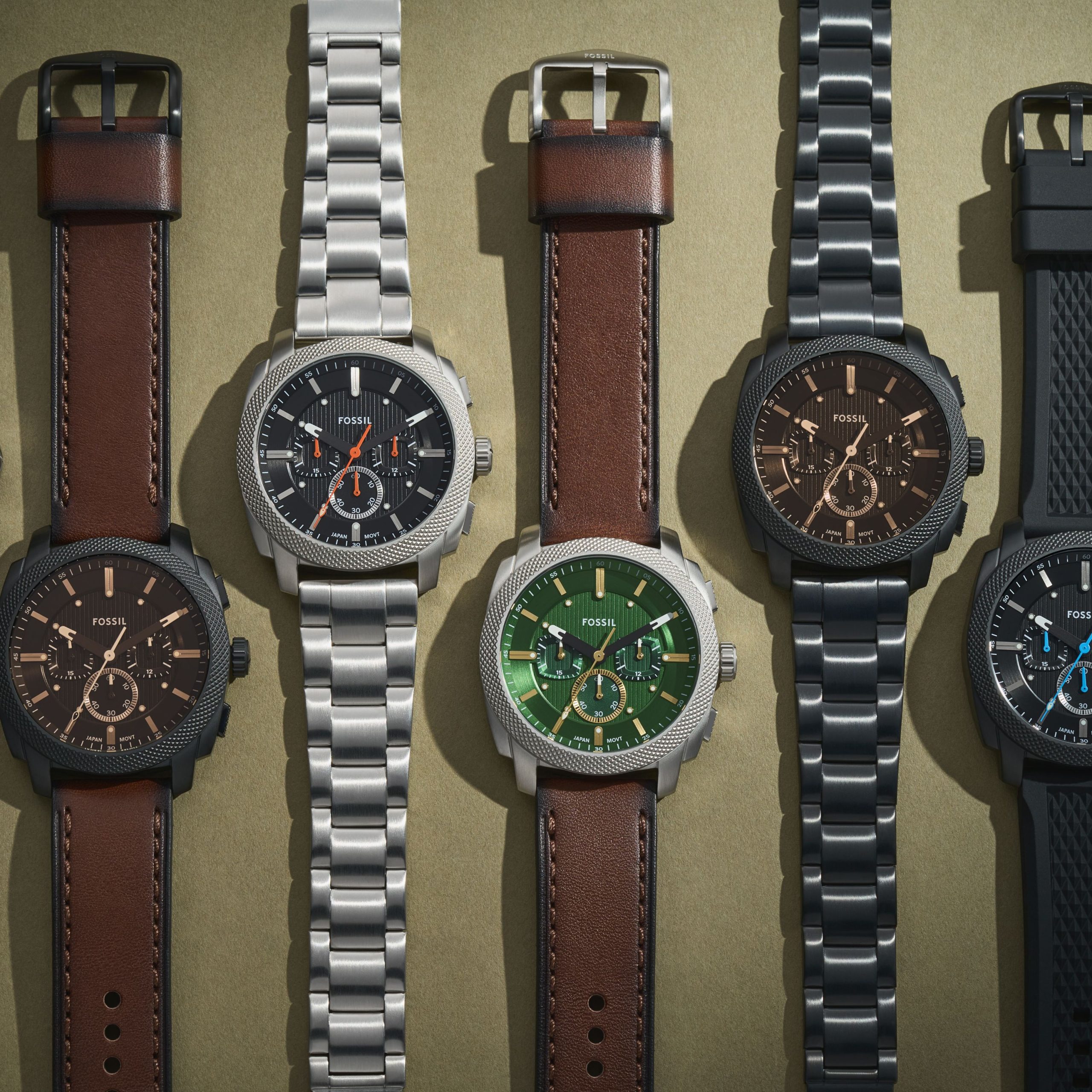Fossil Machine 44mm Chronograph Leather Watch - Preorder - Image 4
